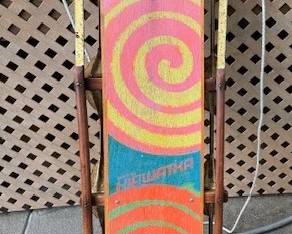 Vintage rare Hiawatha rudder sled. 