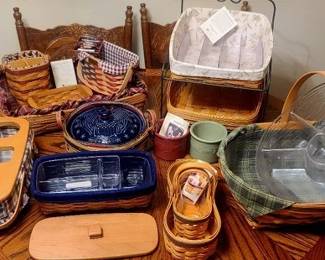 Longaberger baskets. 