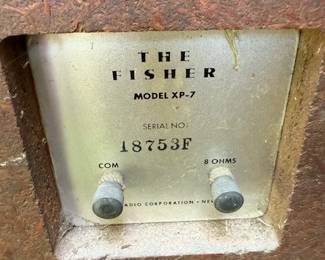 So far only one vintage Fisher Model XP - 7 speaker. 
