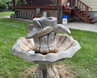 Fountain. Comes apart for easy moving. 