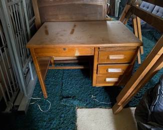 Oak desk. 
