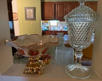 Vintage and antique glass. 