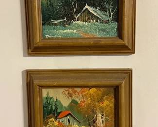 Artwork. Paintings throughout the home. 