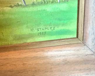 Original Oil Painting by Charles G. Staples