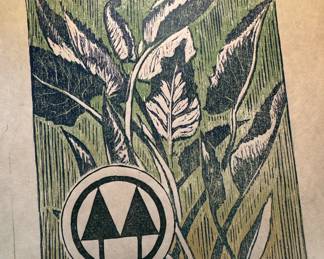 Multi-Block Hand-Printed Woodcut and Linoleum Limited Edition Print by John Pitman Weber