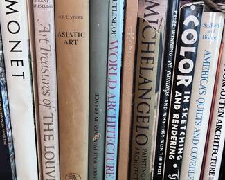 Monet, Art treasures of the Louvre, Asiatic art, World Architecture, Michelangelo, Color in the sketching and rendering, Americans quilts,