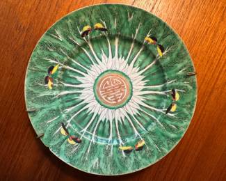 Hand-Painted Chinese Ceramic Plate Wall Charger
