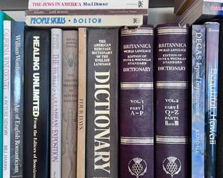 Dictionary's, Health unlimited, the golden treasure of natural history, beautiful Hawaii, Peoples skills, the jews in America.