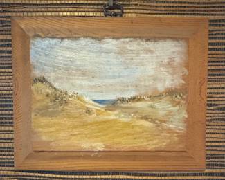 Original Oil on Wood Block by Charles G. Staples