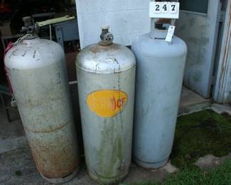 3 L.P. Gas Tanks