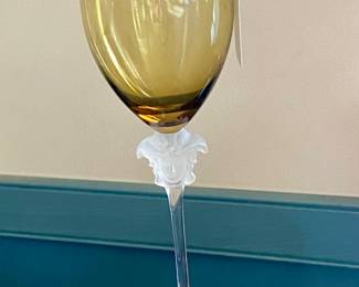 Versace wine glass