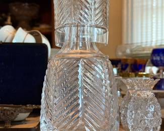 Vintage Crystal Carafe by Ralph Lauren.