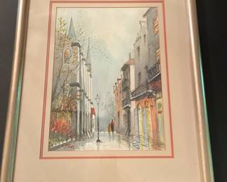 Watercolor Painting By Nestor Fruge