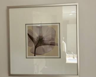 Framed -matted wall print 