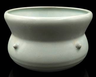 Chinese Ru Kiln Celadon Ceramic Incense Burner With Seal
