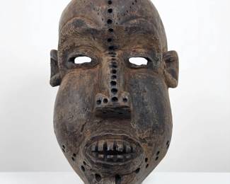 African Congo Carved Wood Ngbaka Mask
