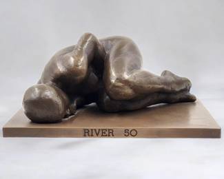 Bronze Figural Nude Sculpture From T.J. Dixon's "Real Women" Project, River 50 FOR NON PROFIT
