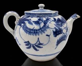 Chinese Blue And White Porcelain Teapot
