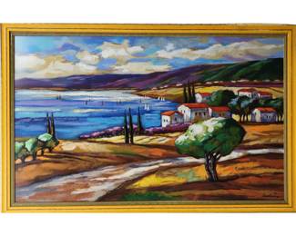 Slava Brodinsky (Russian, b. 1955) Serigraph W/ COA, "Sea Of Gallilee" 127/550
