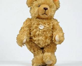 Steiff Classic Teddy Bear W/ Voice Box Genuine Mohair 17" Tall

