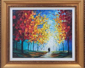 Slava Ilyayev (Israeli, b. 1970) Signed & Numbered Serigraph W/ COA, "Lovers" 170/210

