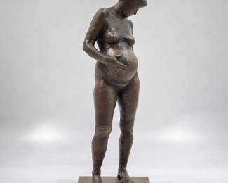 Bronze Figural Nude Sculpture From T.J. Dixon's "Real Women" Project, Kären 35 FOR NON PROFIT
