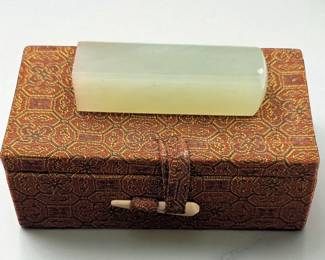 A Fine Chinese Jade Seal With Original Fitted Box
