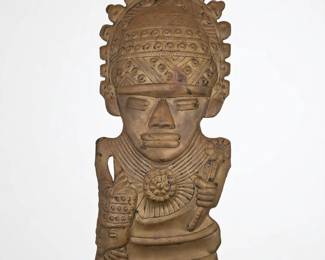 African Tribal Warrior Handmade Hammered Copper
