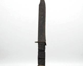 A Custom Handmade Military Trench Fight Knife
