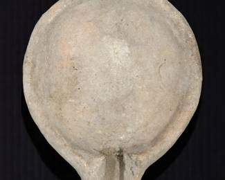 Pre-Columbian Carved Pottery Flat Tray Vessel
