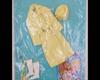 Vintage 1963 Stormy Weather Barbie Coat Sealed On Cardboard
