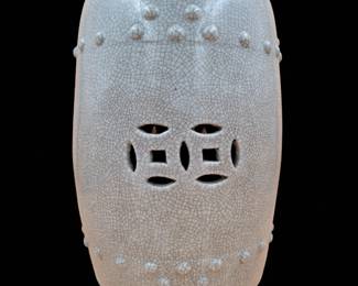 Chinese Crackle Glaze Porcelain Garden Seat
