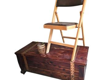 Cedar Chest Trunk Avilla Bank Keg Folding Chair