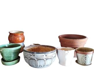 Ceramic Terracotta Planters Vintage New Mixed