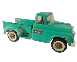 Vintage Pressed Steel Toy Truck Buddy L Aqua Pickup