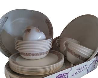 Corelle Woodland Pattern Dishes Vintage