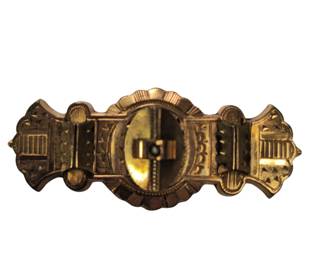 Antique Jewelry Victorian Bar Brooch Gold Tested 14KT but Likely Rolled Gold