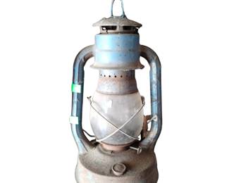Vintage Dietz Oil Lamp Blue