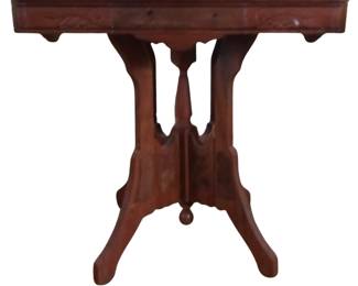 Antique Table Victorian Walnut Plant Lamp Stand Entry