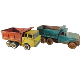 Vintage Pressed Steel Toy Trucks Structo Dump