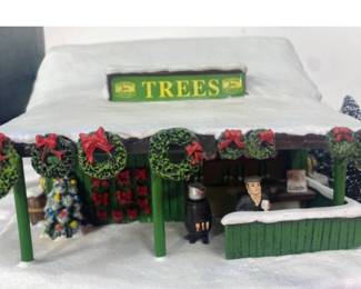 Homestead Tree stand Hawthorne Village John Deere Collection 2003 Lighted House