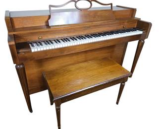 Howard Upright Piano Vintage Wood Playable or DIY Bar