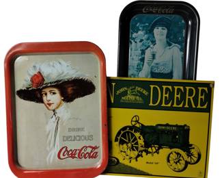 Tin Coke Cola John Deere
