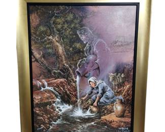 Print on Canvas I Am the Living Water Jesus Christianity Ted Blaylock
