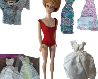 1950s Midge Barbie Bubble Cut Doll Original Clothing Outfits