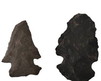 Primitive Notched Arrow Heads Indiana Native American