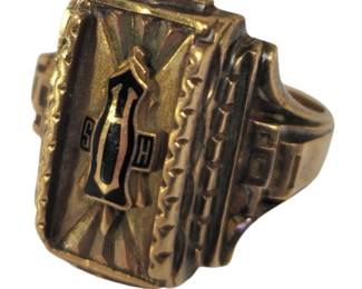 Vintage Jewelry 1959 High School Class Ring HJ10K 10KT 11.3g ~Sz 10