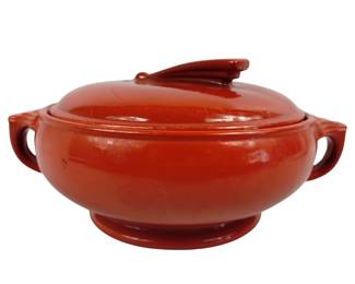 MCM Red Halls Kitchenware USA Covered Dish