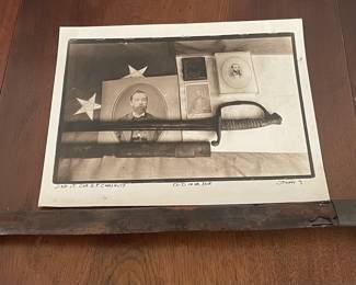 Civil War sword with identifying photograph