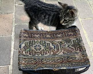 19th century carriage footstool 